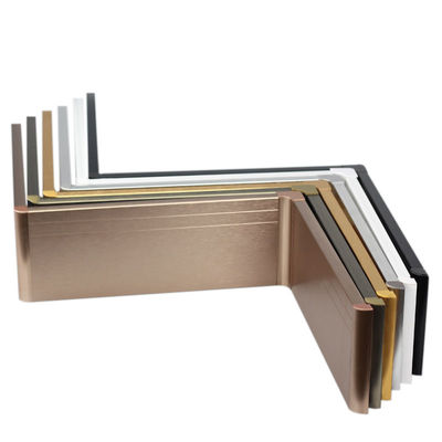 โปรไฟล์อลูมิเนียม Skiritng Board โปรไฟล์ตัดกระเบื้องอลูมิเนียมในอุปกรณ์เสริมพื้น