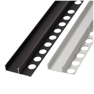 แผ่นอลูมิเนียมโปรไฟล์การอัดขึ้นรูปขอบอลูมิเนียมขอบขั้นตอน 2.5m Trim