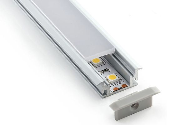 โปรไฟล์ LED อลูมิเนียม 10 มม. สำหรับไฟสตริปไฟส่องสว่างภายในพร้อมฝาปิดฝ้า