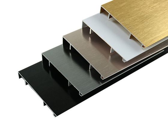 โพรไฟล์การรอบอลูมิเนียมป้องกันฐานผนัง Anodized