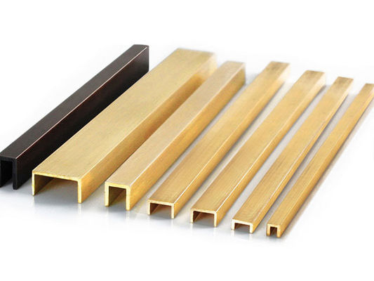 ขอบกระเบื้องทองเหลือง 2.7 ม. ตกแต่งกระเบื้อง Concor Finishing Strips Retro Retro