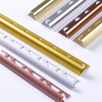 SGS 10mm Anodized Metal Edge Trim สำหรับกระเบื้องเซรามิค 1.8m