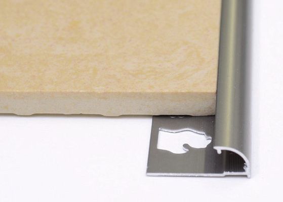 Inside Metal Strips Round Corner Ceramic Floor Tile Aluminum Mirror Edge Trim