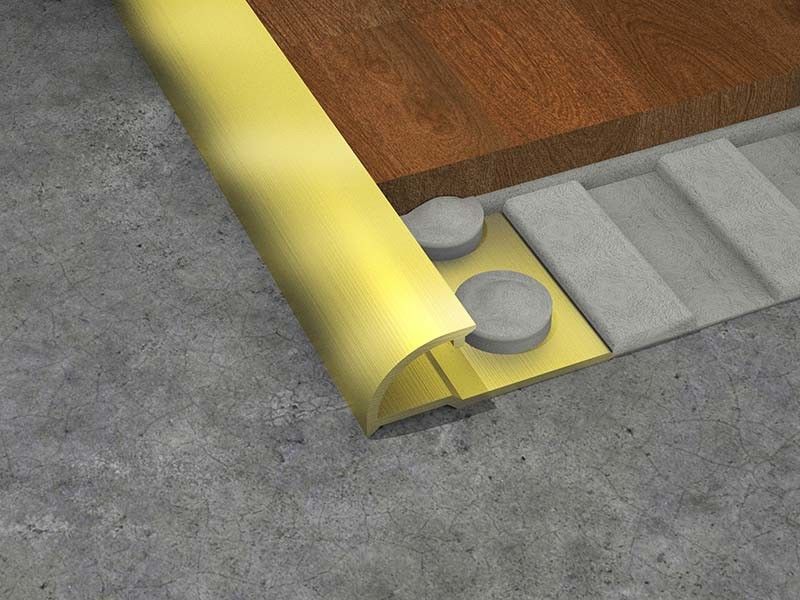 มุมกลมภายในมุมกระเบื้องสแตนเลสตัดแต่ง 1.8m Finishing Strip
