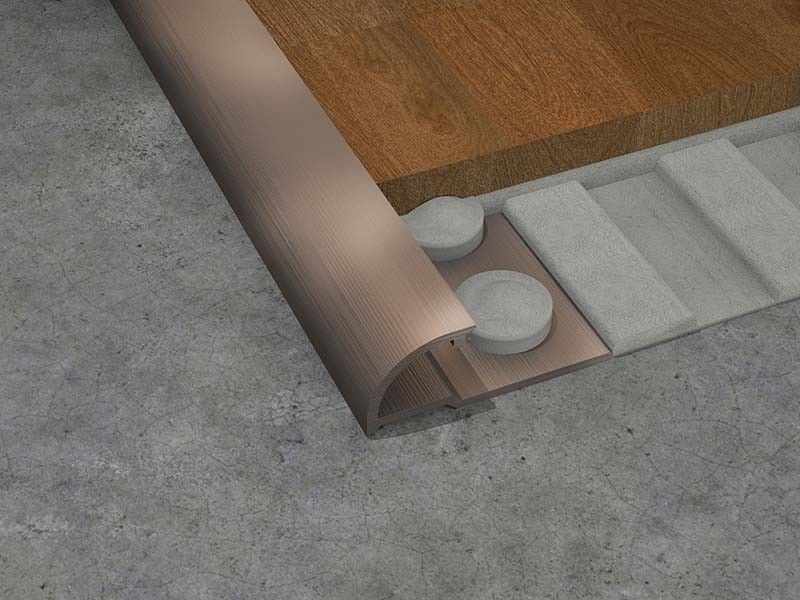 มุมกลมภายในมุมกระเบื้องสแตนเลสตัดแต่ง 1.8m Finishing Strip