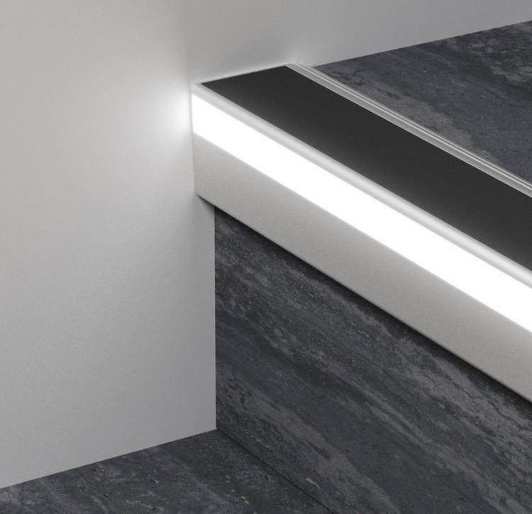 โปรไฟล์ LED อลูมิเนียมกันลื่นบันได