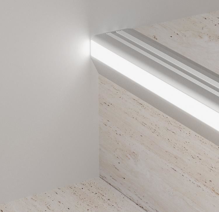 โปรไฟล์ LED อลูมิเนียมกันลื่นบันได