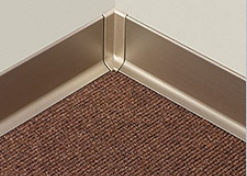 Anodized Waterproof Skirting Boards Wall Skirting Protector ตกแต่ง