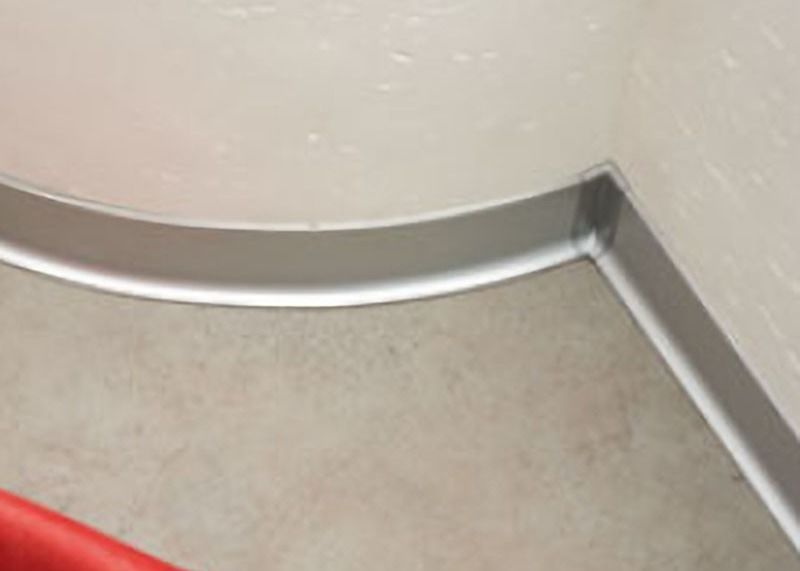 Anodized Waterproof Skirting Boards Wall Skirting Protector ตกแต่ง