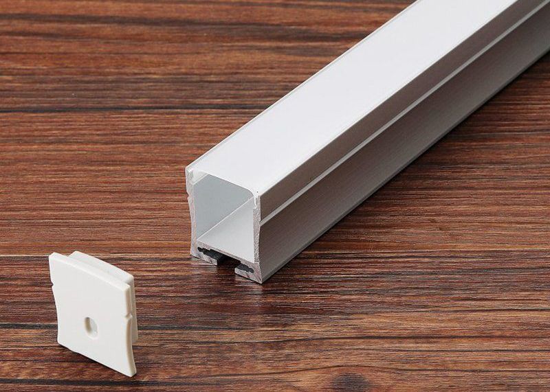 โปรไฟล์ Led อลูมิเนียมติดผนัง 2.7 เมตรสำหรับไฟสตริปพร้อมเซ็นเซอร์สัมผัส