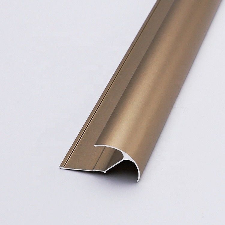 6mm อลูมิเนียมขัดเงากระเบื้อง Chrome Trim