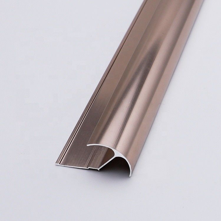 6mm อลูมิเนียมขัดเงากระเบื้อง Chrome Trim