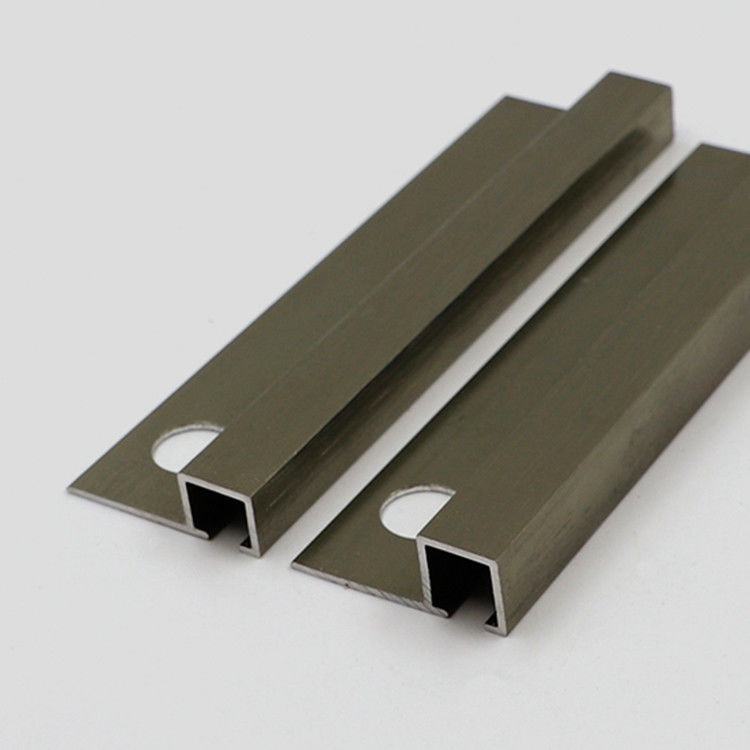 SGS 6mm Aluminium Tile Trim Electrophoresis โปรไฟล์อลูมิเนียม 6063