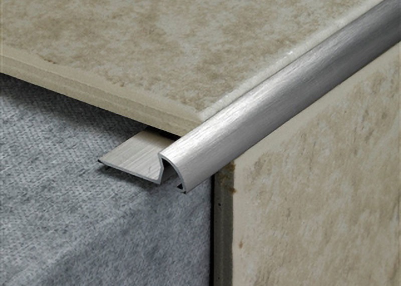 Inside Metal Strips Round Corner Ceramic Floor Tile Aluminum Mirror Edge Trim